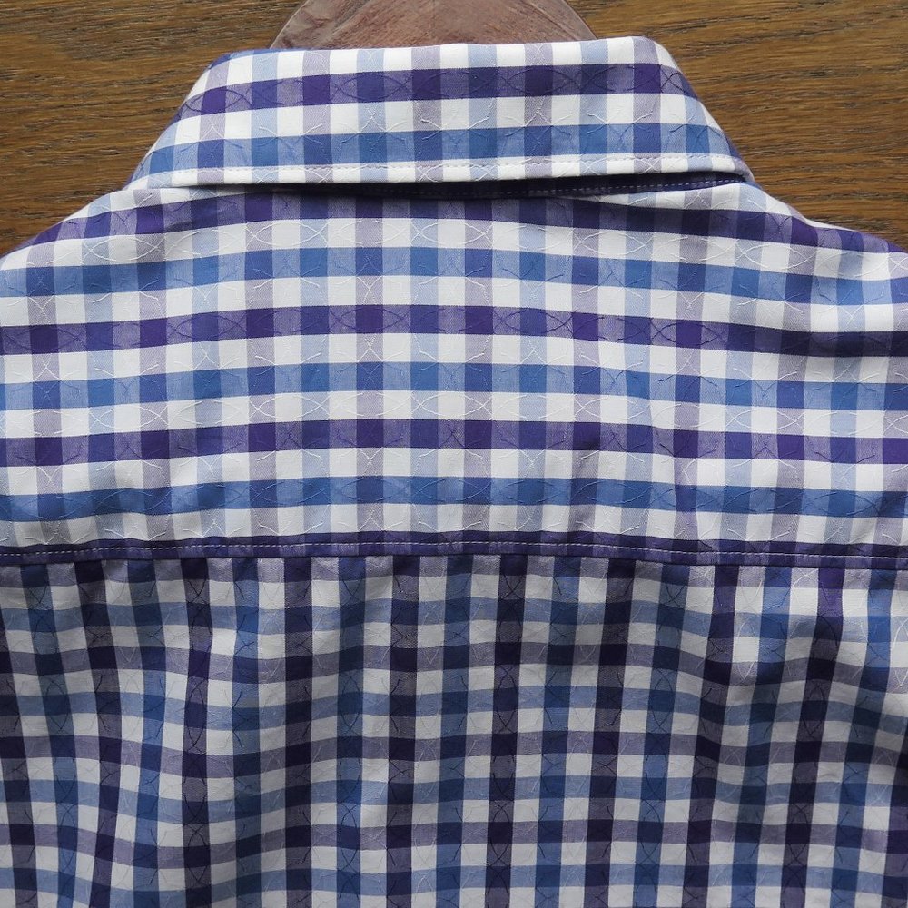 Robert Graham Backstreet LS Blue-Purple Check Shirt (M) OMG! 😎 - Picture 8 of 9